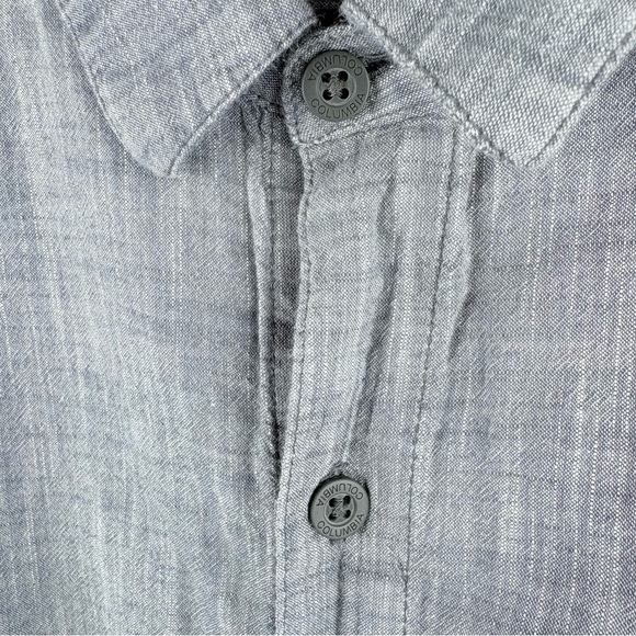 Columbia Men’s Gray Button Up Short Sleeve Shirt Regular Fit XL Outdoor Casual - Picture 5 of 10